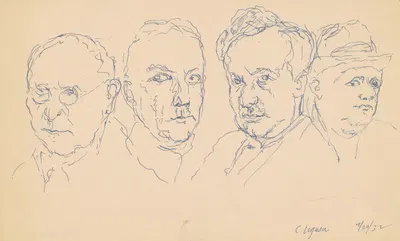 Four Men by Charles Logasa, 1932 — digital art print download
