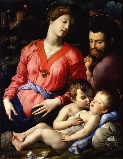 The Panciatichi Holy Family by Агноло Бронзино — digital art print download