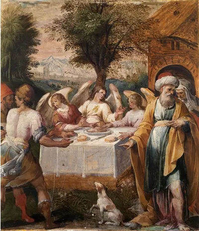 Abraham And The Three Angels by Avanzino Nucci — digital art print download