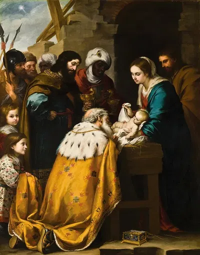 Adoration Of The Magi by Bartolomé Estebán Murillo — digital art print download