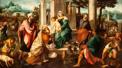 Adoration Of The Magi by Bonifacio Veronese — digital art print download