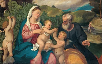 Rest On The Flight Into Egypt by Bonifacio Veronese — digital art print download