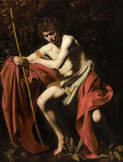 Saint John The Baptist In The Wilderness by Caravaggio — digital art print download