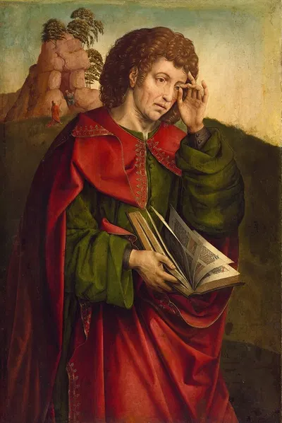 Saint John The Evangelist Weeping by Colijn de Coter — digital art print download
