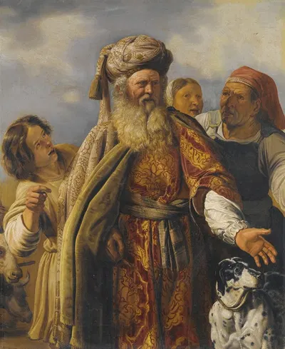 An Old Testament Scene by Голландская школа — digital art print download