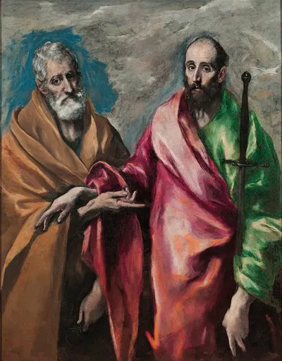 Saint Peter And Saint Paul by Эль Греко (Доменикос Теотокопулос) — digital art print download