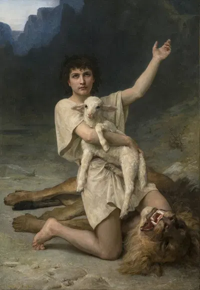 The Shepherd David by Elizabeth Jane Gardner Bouguereau, 1895 — digital art print download