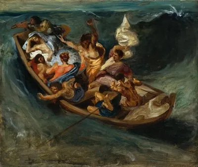 Christ On The Sea Of Galilee by Эжен Делакруа — digital art print download