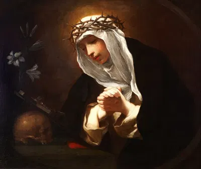 St Catherine of Siena by Baldassarre Franceschini — digital art print download