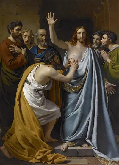 The Incredulity of Saint Thomas by François-Joseph Navez — digital art print download