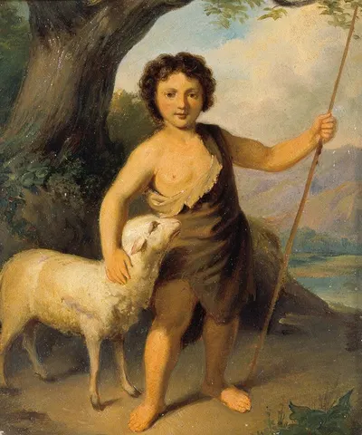 John The Baptist As A Child by Фридрих Хасслвандер — digital art print download