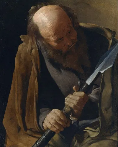St. Thomas by Жорж де Ла Тур — digital art print download
