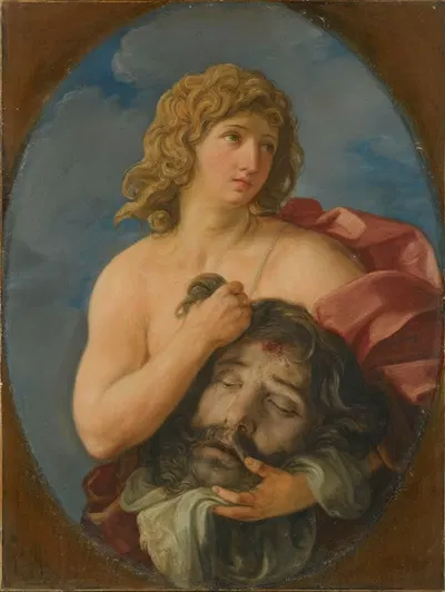David With The Head Of Goliath by Giovanni Andrea Sirani — digital art print download