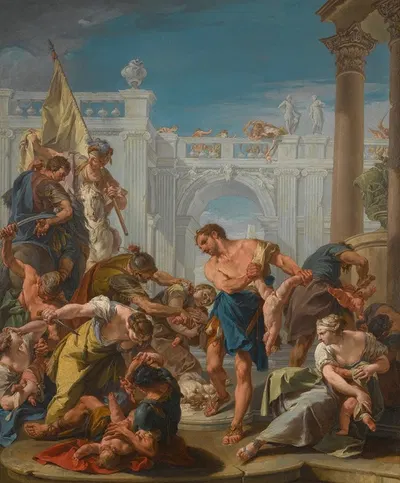 The Massacre Of The Innocents by Джованни Баттиста Питтони — digital art print download