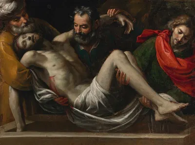 The Entombment Of Christ by Giuseppe Vermiglio — digital art print download