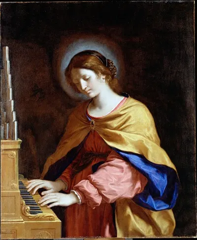 St. Cecilia by Guercino — digital art print download