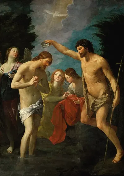 The Baptism Of Christ by Гвидо Рени — digital art print download
