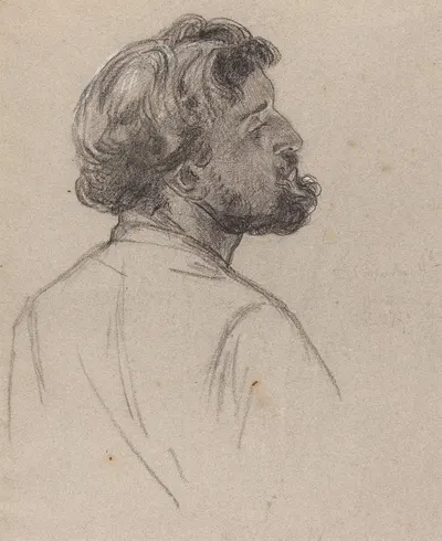 Head of a Bearded Gentleman by Charles Louis Müller — digital art print download