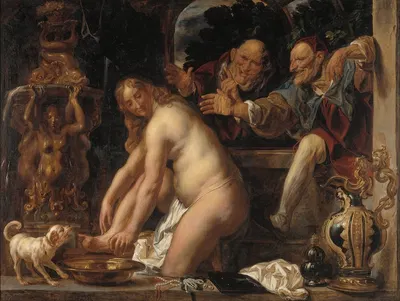 Susanna And The Elders by Якоб Йордаанс — digital art print download