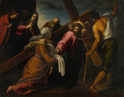 Christ On The Road To Calvary by Jacopo Palma Il Vecchio — digital art print download