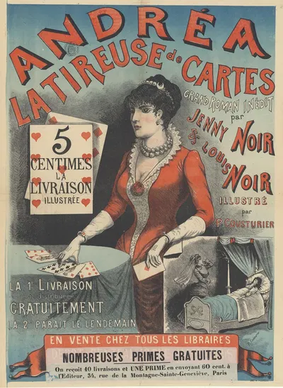 Andrea la tireuse de cartes. par Jenny Noir et Louis Noir by Imp. H. Robelin — digital art print download