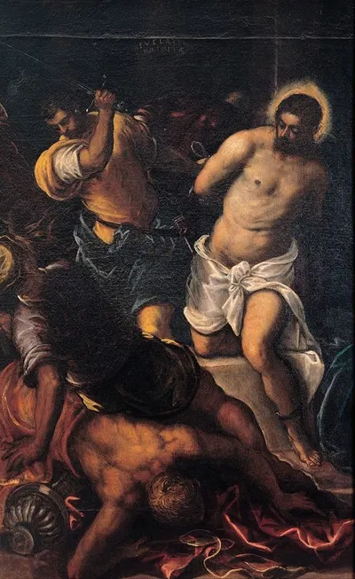 Crowning With Thorns by Jacopo Tintoretto, 1592 — digital art print download