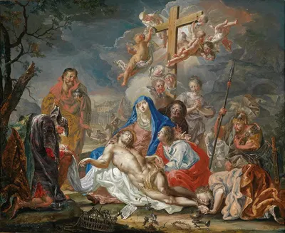 Die Beweinung Christi by Johann Georg Platzer — digital art print download