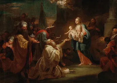 Adoration Of The Kings by Johann Josef Karl Henrici — digital art print download