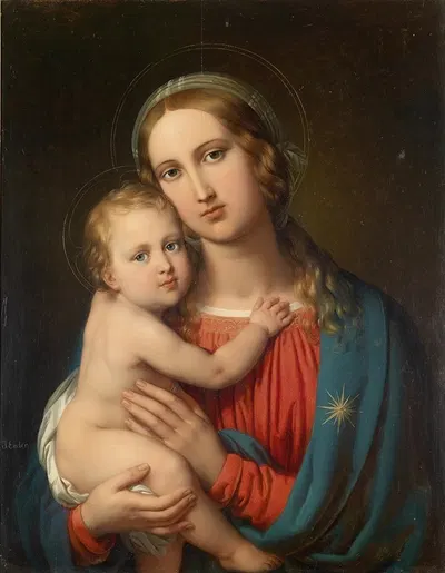 Madonna And Child by Иоганн Непомук Эндор — digital art print download
