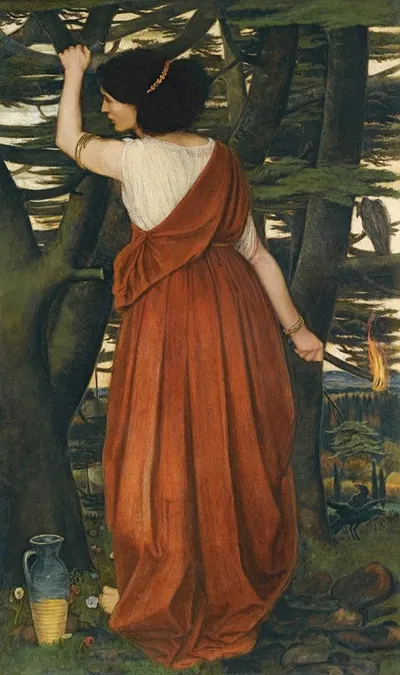 Rispah, The Daughter Of Aiah by John Roddam Spencer Stanhope — digital art print download