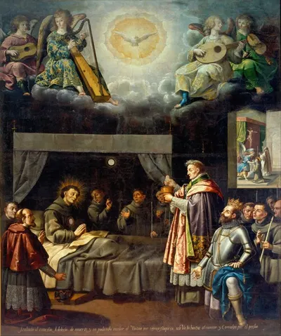 The Last Communion Of Saint Bonaventure by José Juárez — digital art print download
