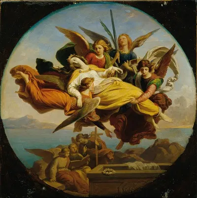 Die Heilige Katharina by Карл фон Блаас, 1850 — digital art print download