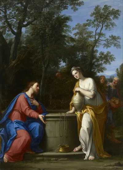 Christ and the Woman of Samaria by Marcantonio Franceschini — digital art print download