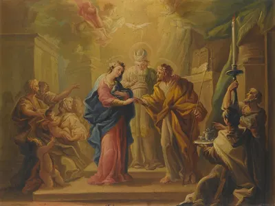 The Marriage Of The Virgin by Miguel Parra Abril — digital art print download