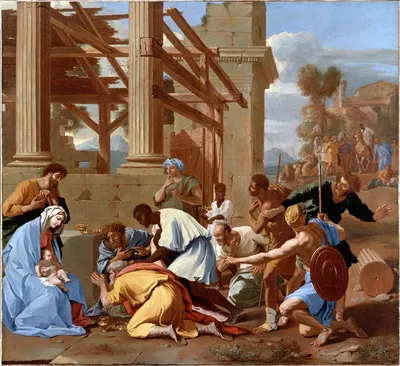 The Adoration Of The Magi by Николя Пуссен — digital art print download