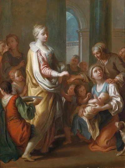 St. Elisabeth Distributes Alms by Пьетро Ротари — digital art print download