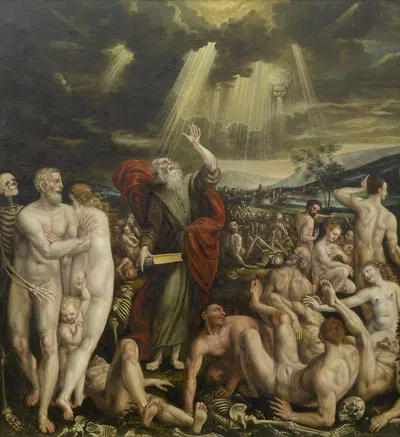 Vision Of The Prophet Ezekiel by Quentin Massys — digital art print download