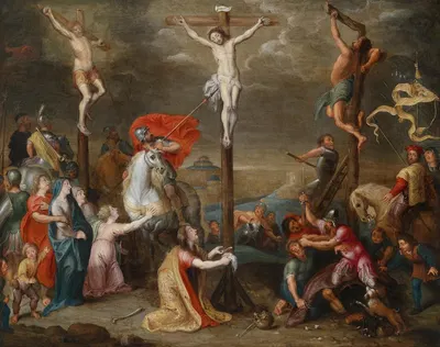 Crucifixion by Симон де Вос — digital art print download