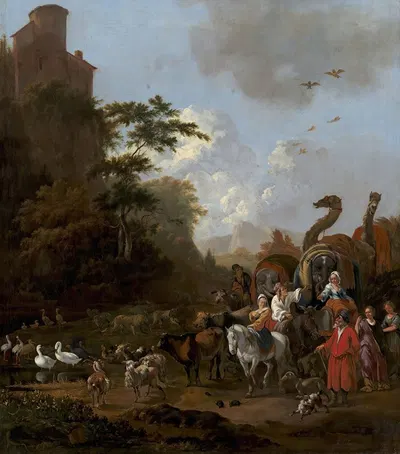 Noah Leaving the Ark by Адам Колония, 1649 – 1685 — digital art print download