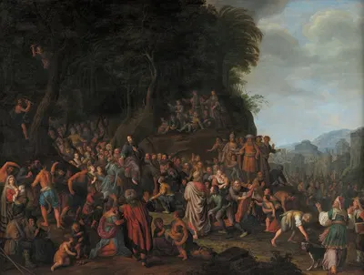 Christ's Entry into Jerusalem by Adriaen Van Nieulandt, 1655 — digital art print download