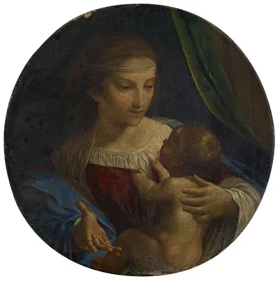 The Virgin with Child by Анджело Кароселли — digital art print download