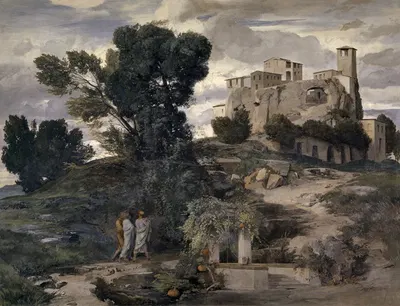 On the Way to Emmaus by Арнольд Бёклин, 1868 — digital art print download