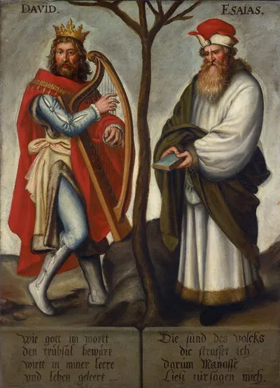 The Prophets David and Isaiah by Бартоломей Зарбург — digital art print download