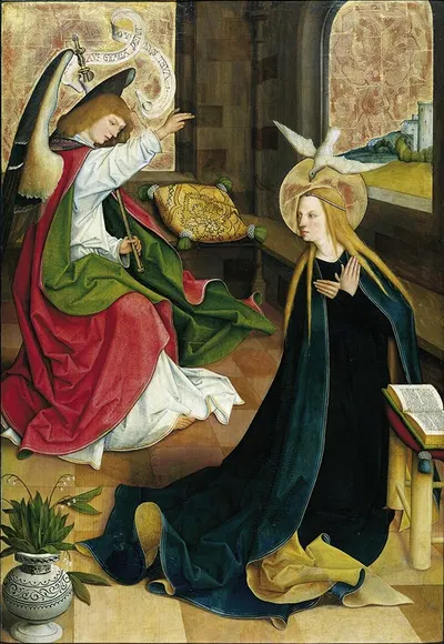 The Annunciation by Bartholomäus Zeitblom — digital art print download