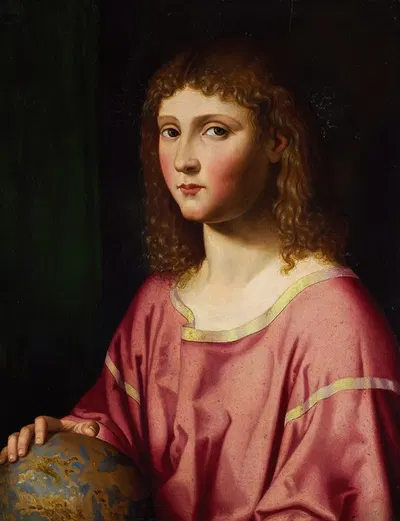 The Infant Christ as Salvator Mundi by Бартоломео Венето, 1502 – 1546 — digital art print download
