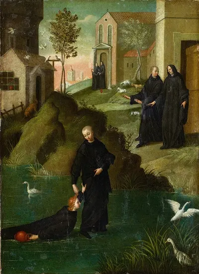 Saint Maur Rescuing Saint Placid from Drowning by Бенвенуто Тизи (Ил Гарафало) — digital art print download