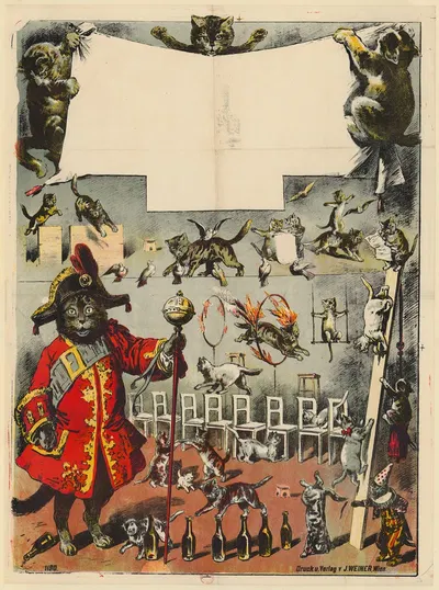 Numéro de chats savant by Дж. Вайнер, 1890-1900 — digital art print download