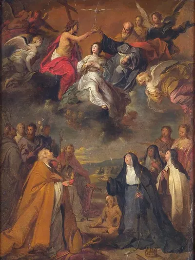 The Coronation of the Virgin by Cornelis Schut, 1611 - 1655 — digital art print download