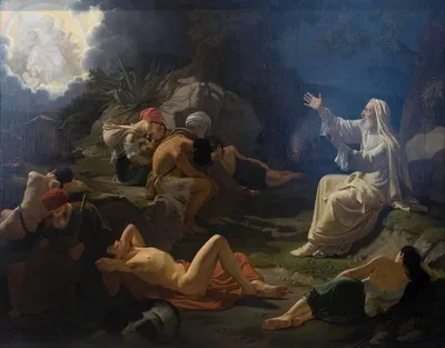 The Vision of the Prophet Ezekiel by Дитлев Блунк, 1830 — digital art print download
