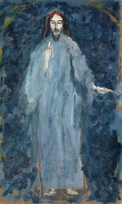 Blessing Christ by Эрнст Шиесс — digital art print download